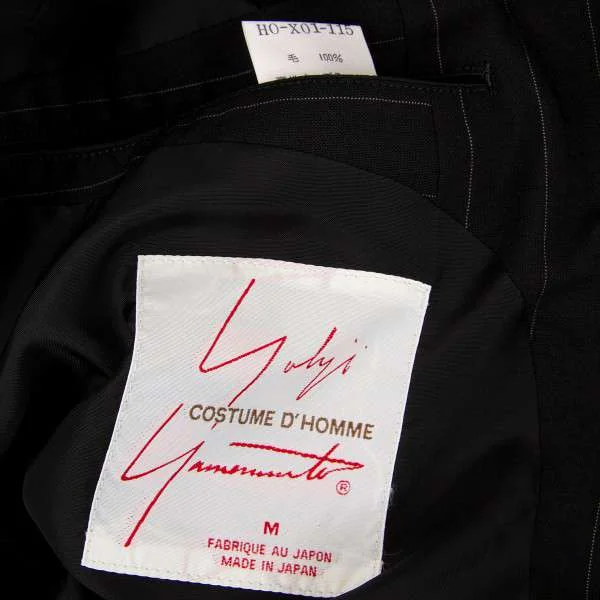 (SALE) Yohji Yamamoto COSTUME D HOMME wool stripe jacket K-14527_010