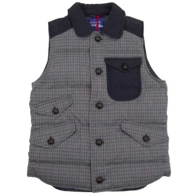 ジュンヤワタナベマン コムデギャルソンJUNYA WATANABE MAN COMME des GARCONS×デュベティカDUVETICA チェック切替ダウンベスト