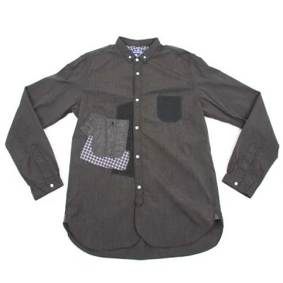 【SALE】新品！ジュンヤワタナベマン コムデギャルソンJUNYA WATANABE MAN COMME des GARCONS パッチワークコットン長袖シャツ