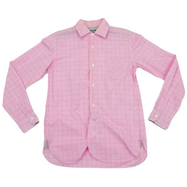 【SALE】新品！ジュンヤワタナベマン コムデギャルソンJUNYA WATANABE MAN COMME des GARCONS ステッチ格子柄コットン長袖シャツ
