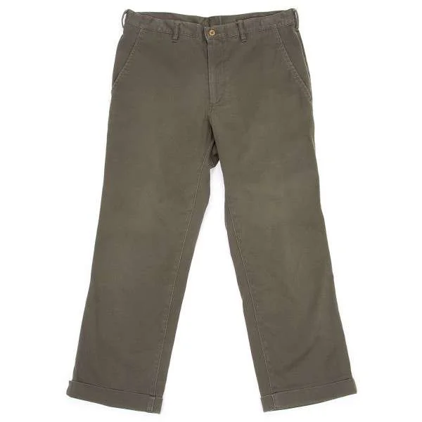 【SALE】ヨウジヤマモト プールオムYohji Yamamoto POUR HOMME ロールアップパンツ