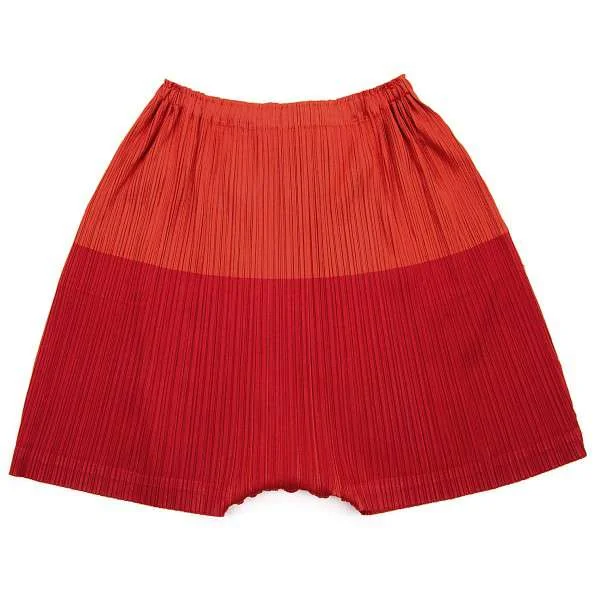 極美品✨PLEATS PLEASE プリーツ ショートパンツ レッド サイズ3 極美品✨PLEATS PLEASE プリーツ ショートパンツ レッド サイズ3
