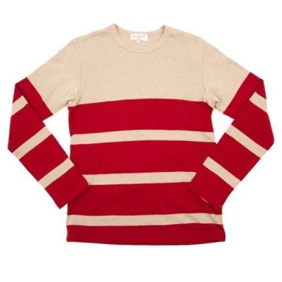 (SALE) Yohji Yamamoto POUR HOMME stripe long sleeve tops