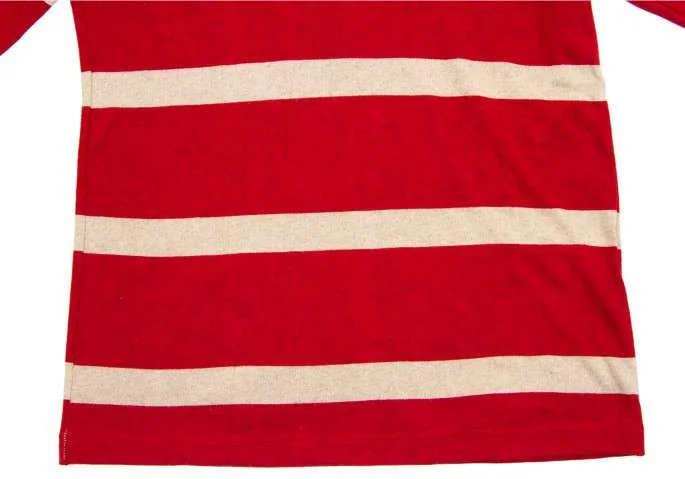 (SALE) Yohji Yamamoto POUR HOMME stripe long sleeve tops K-14690_004