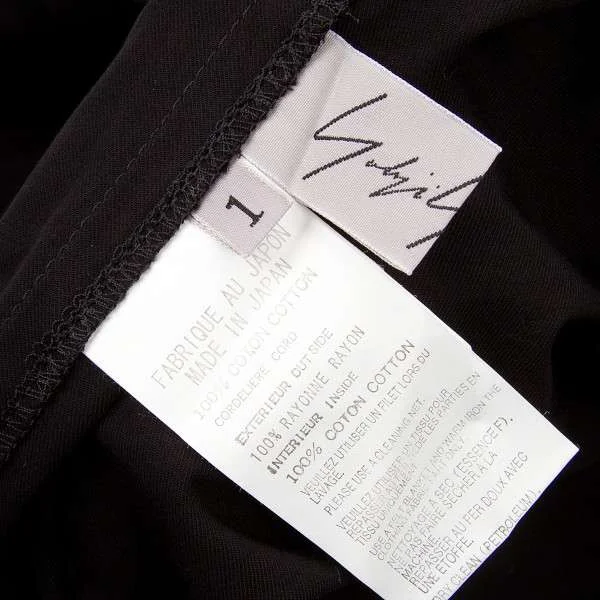 ヨウジヤマモトファムYohji Yamamoto FEMME ウエスト紐コットン