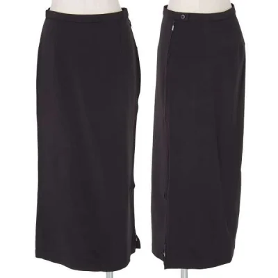 【SALE】イッセイミヤケ ハートISSEY MIYAKE HaaT サイドファスナーストレッチロングスカート