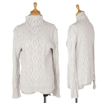 【SALE】ジェリープラス Jelly＋ 編み模様ハイネックカットソー