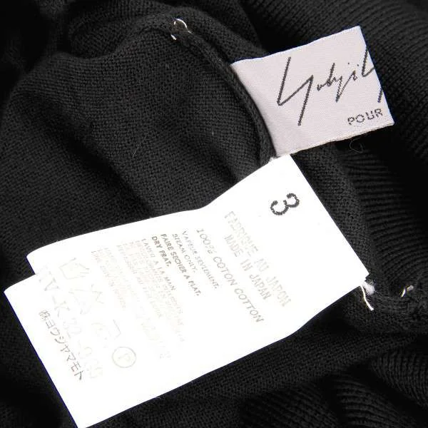 Yohji Yamamoto POUR HOMME cotton turtleneck knit(K-15306) K-15306_011