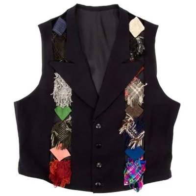 (SALE) Yohji Yamamoto POUR HOMME fabric switching vest