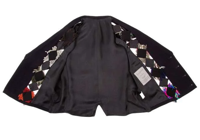 (SALE) Yohji Yamamoto POUR HOMME fabric switching vest K-15311_008