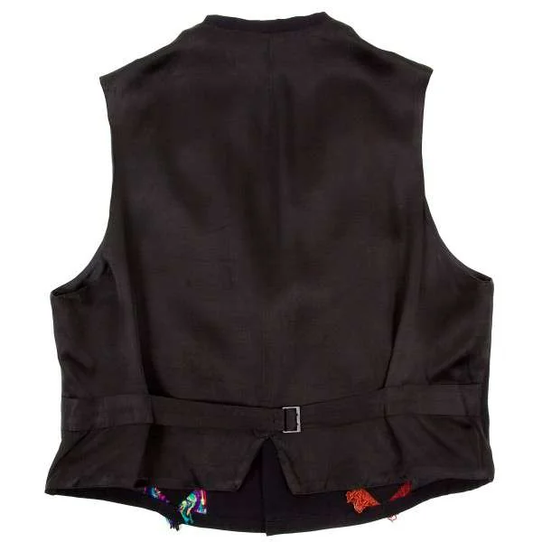 (SALE) Yohji Yamamoto POUR HOMME fabric switching vest K-15311_009