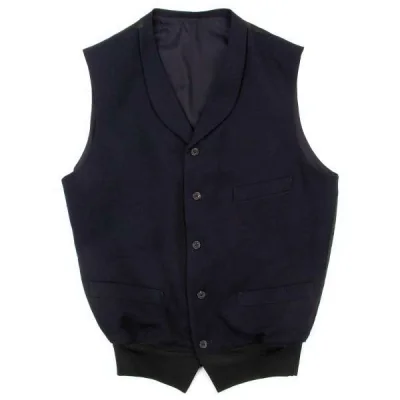 yohji yamamoto pour homme skirt rib wool vest