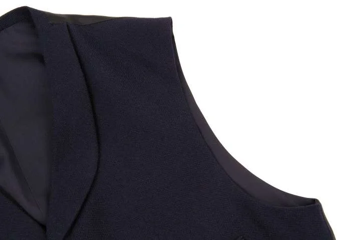 yohji yamamoto pour homme skirt rib wool vest K-15399_005