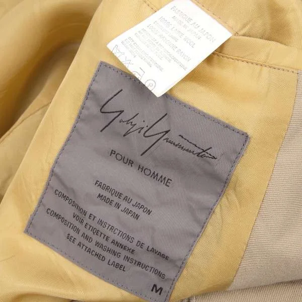 (SALE) Yohji Yamamoto POUR HOMME gabardine jacket K-15412_016