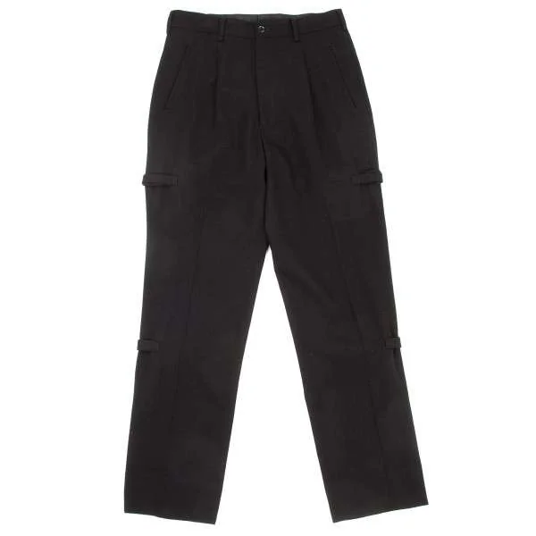 【SALE】ヨウジヤマモト プールオムYohji Yamamoto POUR HOMME ririジップデザインウールギャバパンツ