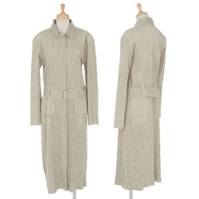 【SALE】プリーツプリーズPLEATS PLEASE ウエストベルトロングコート