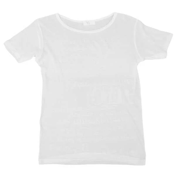 【SALE】ワイズY's メッセージ型押し半袖カットソー