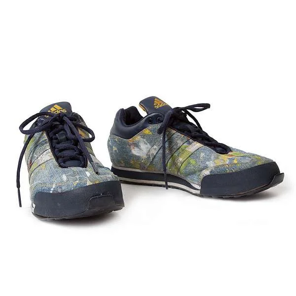 【SALE】ヨウジヤマモト プールオムYohji Yamamoto POUR HOMME デニムペイントスニーカー