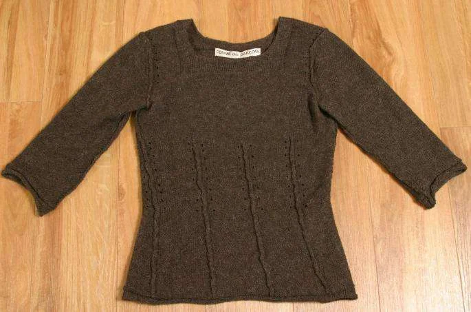 COMME des GARCONS Three-quarter sleeve wool sweater(K-1266) K-1266_003