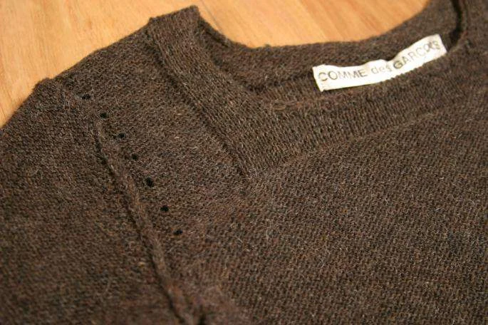 COMME des GARCONS Three-quarter sleeve wool sweater(K-1266) K-1266_004