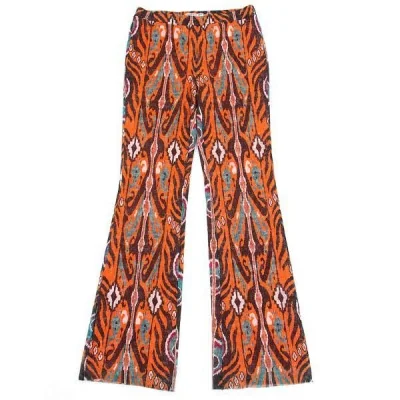 【SALE】ヴィヴィアンタムVIVIENNETAM シースルー柄プリントレイヤードパンツ