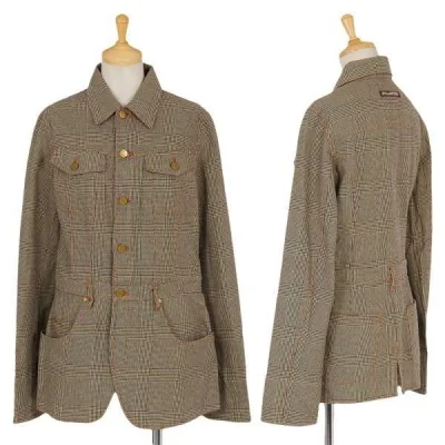 【SALE】ジャンポールゴルチエJean Paul GAULTIER PARIS グレンチェックコットンジャケット ベージュ