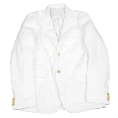 【SALE】コムデギャルソン オムプリュスCOMME des GARCONS HOMME PLUS 縮絨ピークドラペルポリエステルジャケット