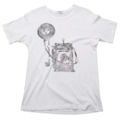 【SALE】ヨウジヤマモト プールオムYohji Yamamoto POUR HOMME かすれ顔料プリントTシャツ