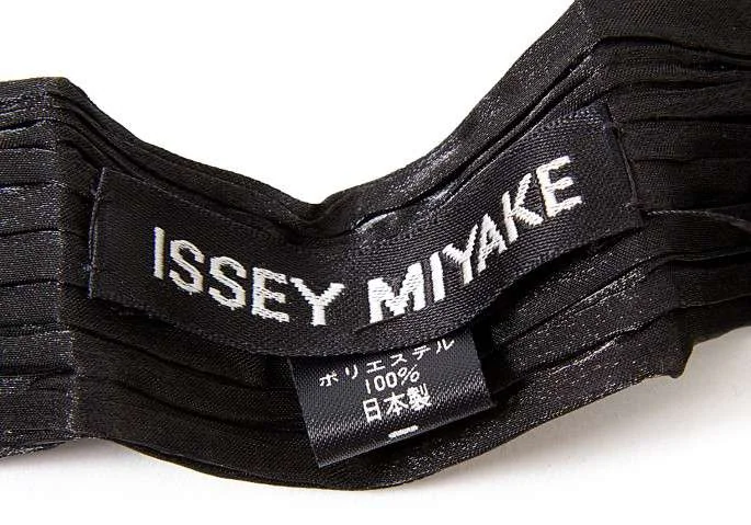 イッセイミヤケISSEY MIYAKE プリーツ加工ネクタイ 黒 (K-16649)