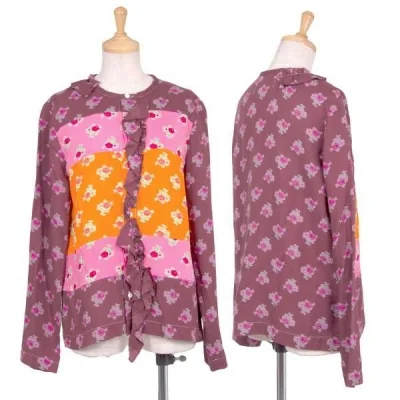 【SALE】トリコ コムデギャルソンtricot COMME des GARCONS製品洗い花柄レーヨンシャツ