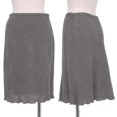 【SALE】ミスクロエmiss chloe ウールニットスカート グレー