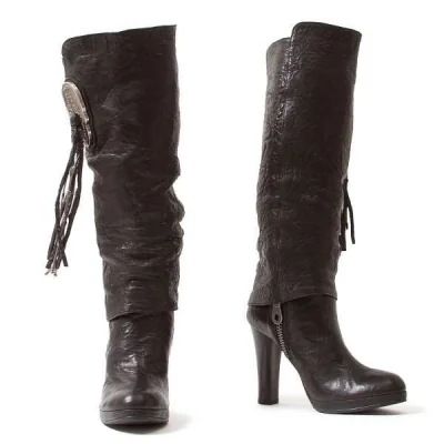 【SALE】トーマスワイルド THOMAS WYLDE スカルコンチョレイヤードレザーロングブーツ