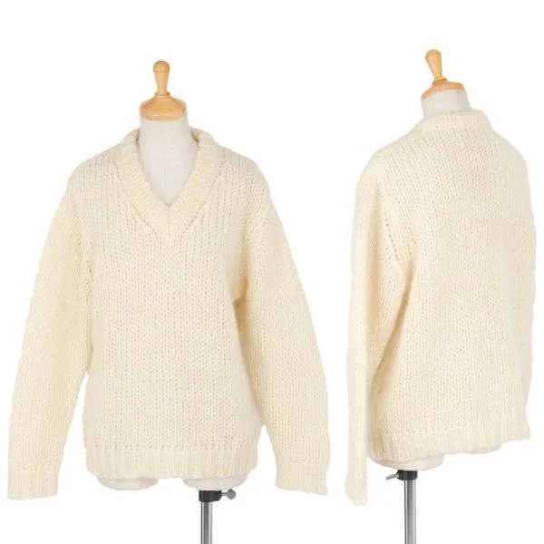 qq.ch.ヨウジヤマモト quelque-chose yohji yamamoto Vネックニット