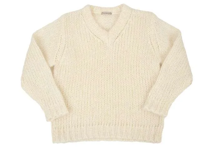 ヨウジヤマモトプールオム 薄手ニット Vネック ウール レーヨン qq.ch.ヨウジヤマモト quelque-chose yohji yamamoto Vネックニット