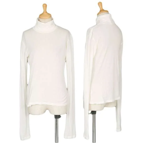 【SALE】イッセイミヤケ ミーISSEY MIYAKE me 薄手コットンタートルネックカットソー