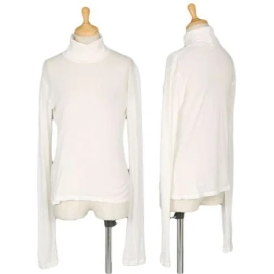 【SALE】イッセイミヤケ ミーISSEY MIYAKE me 薄手コットンタートルネックカットソー