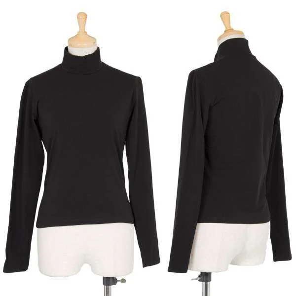 【SALE】イッセイミヤケISSEY MIYAKE ハイネックコットンストレッチ長袖カットソー