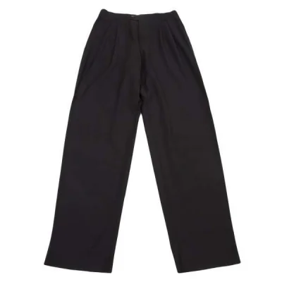 新品!【SALE】新品！ヴェルサーチ クラシックVersace Classic V2 ウールギャバ2タックパンツ 黒