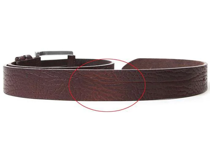 (SALE) FABRIZIO MANCINI type press Leather belt K-18233_005