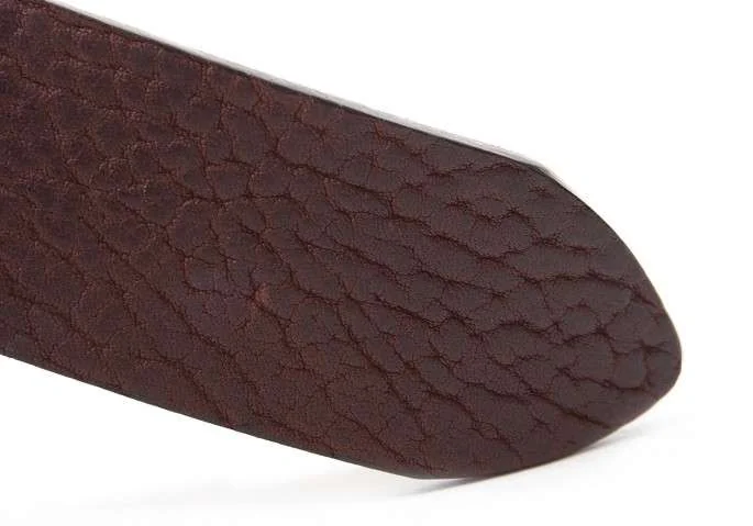 (SALE) FABRIZIO MANCINI type press Leather belt K-18233_009