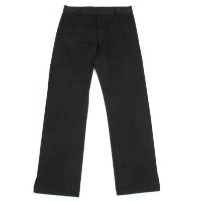 【SALE】ヨウジヤマモト ファムYohji Yamamoto FEMME コットンストレートパンツ 黒