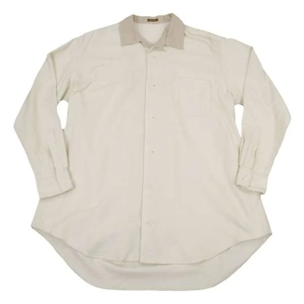 【SALE】ワイズフォーメンY's for men リネン衿起毛コットン長袖ロングシャツ
