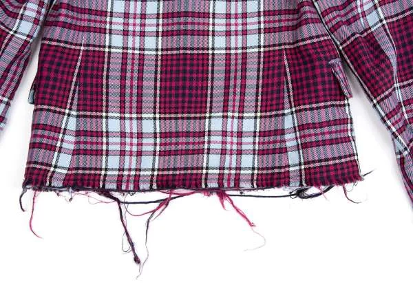 tricot COMME des GARCONS Plaid wool jacket K-1388_018