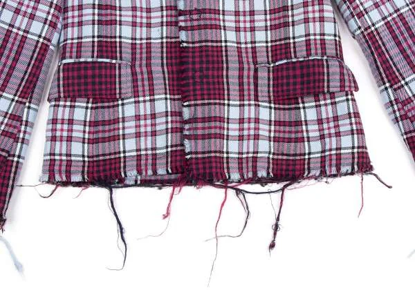 tricot COMME des GARCONS Plaid wool jacket K-1388_008