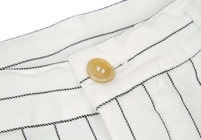 美品 10SS COMME des GARCONS サルエルパンツ ストライプ コムデギャルソンCOMME des GARCONS ストライプサルエルパンツ 白黒S