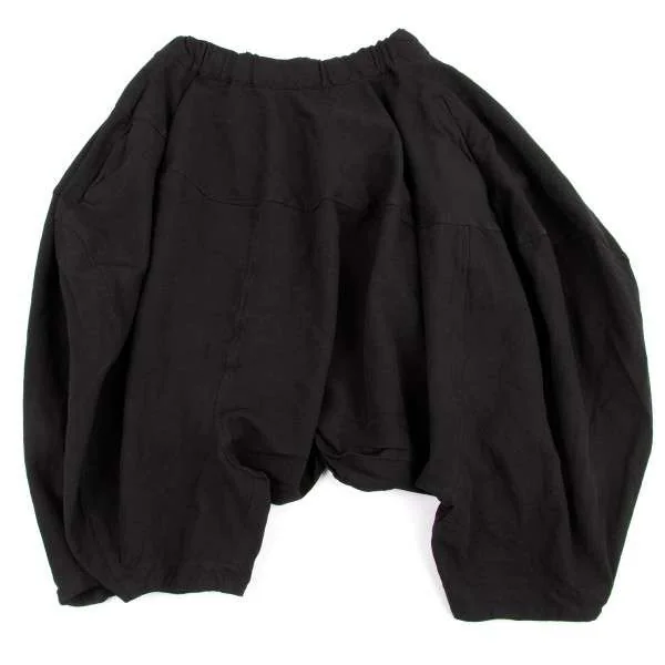 コムデギャルソンCOMME des GARCONS 製品染めポリかぼちゃパンツ 黒S