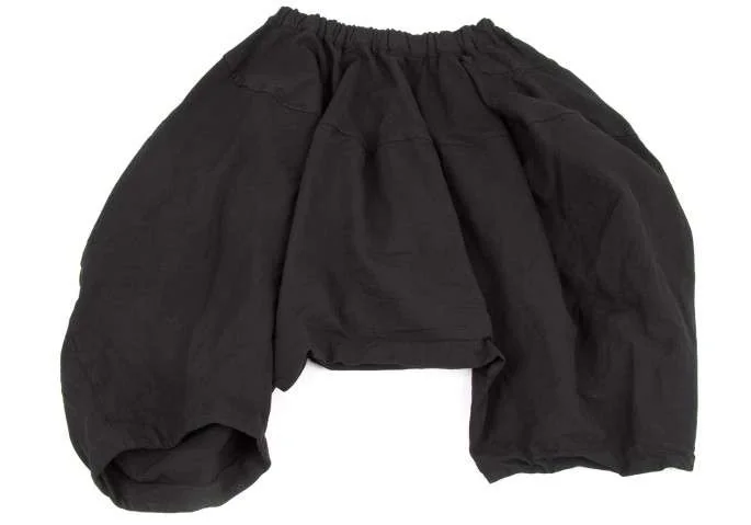 コムデギャルソンCOMME des GARCONS 製品染めポリかぼちゃパンツ 黒S