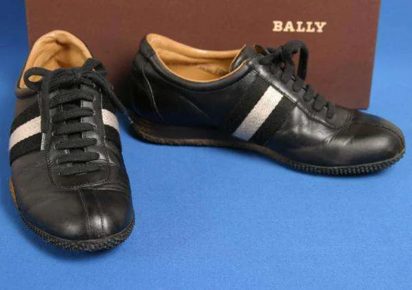 バリーBALLY レザースニーカー 黒36 | DCブランド古着通販プレイフル