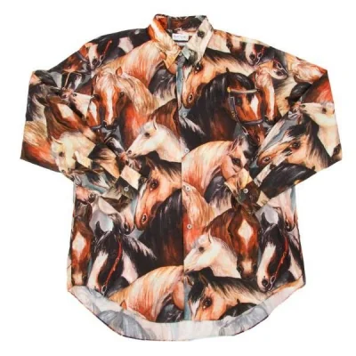 ポールスミスpaul smith ONDON ホースプリントコットンシャツ