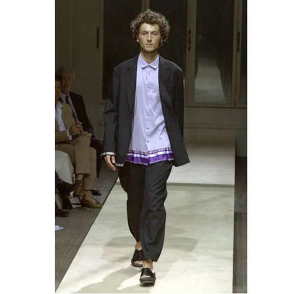 ヨウジヤマモトプールオムYohji Yamamoto POUR HOMME ウールギャバ裾ラインジャケット